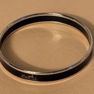Hermes Black and Gold Bracelet